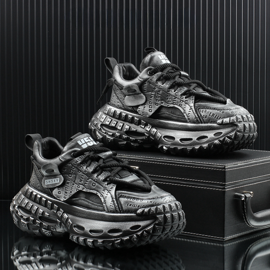 STITCHING LETTER PLATFFOM SNEAKER