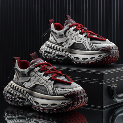 STITCHING LETTER PLATFFOM SNEAKER