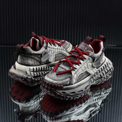 STITCHING LETTER PLATFFOM SNEAKER