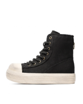 Sunjamoru Sneaker +5cm 厚底ハイカット スニーカー 黒 白 メンズ レディース