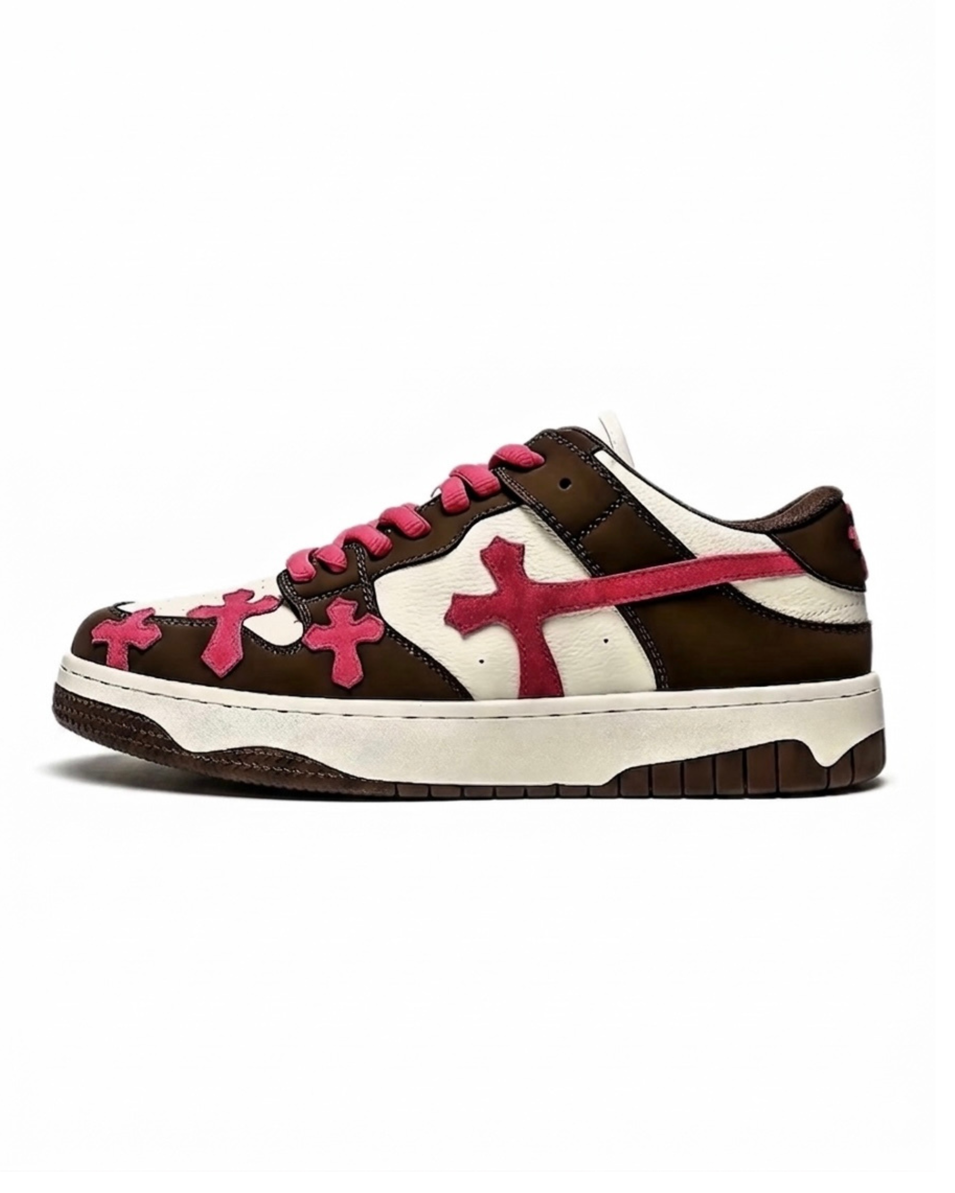 Sebrun Sneaker +4cm 厚底スニーカー ピンク メンズ レディース