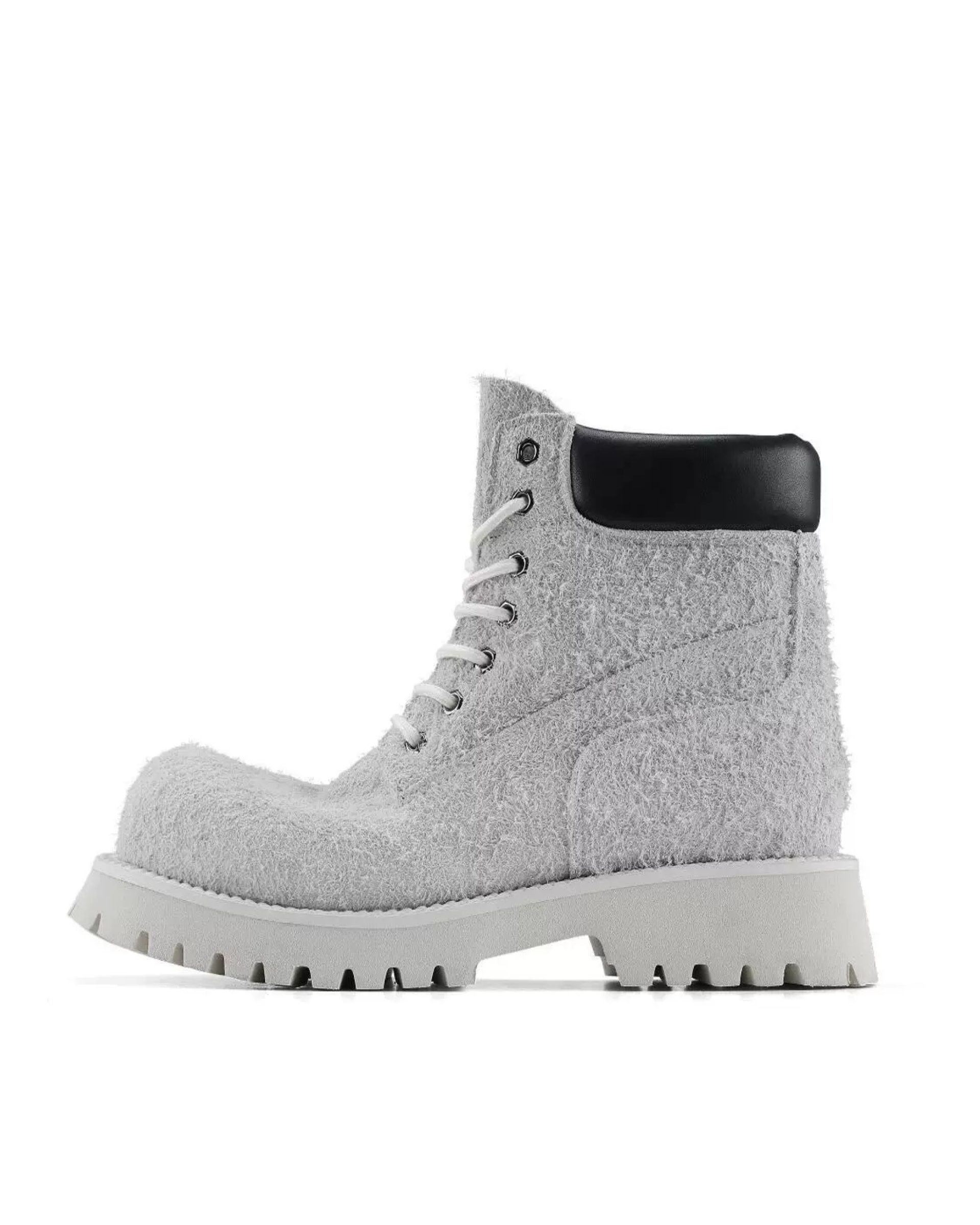 Drubal Combat Boots +5cm 厚底ブーツ 白 ブラウン メンズ レディース