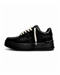 Crulan Sneaker +4cm 厚底スニーカー 黒 ベージュ メンズ レディース