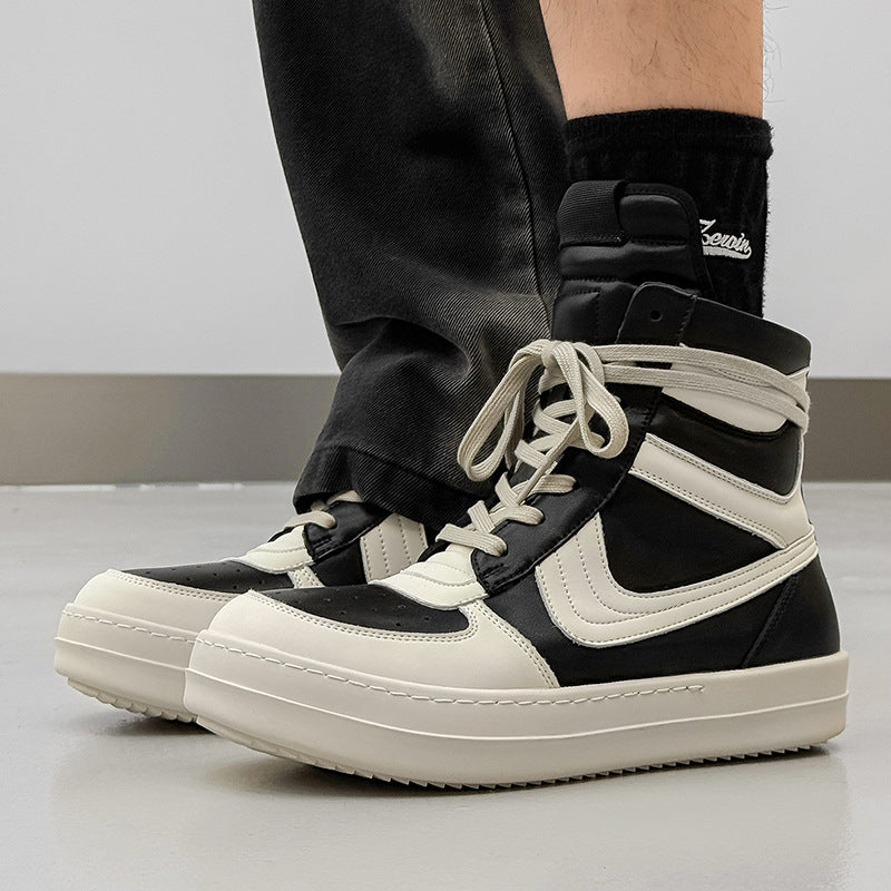 Garvik Sneaker +7cm｜厚底ハイカット スニーカー 黒 メンズ
