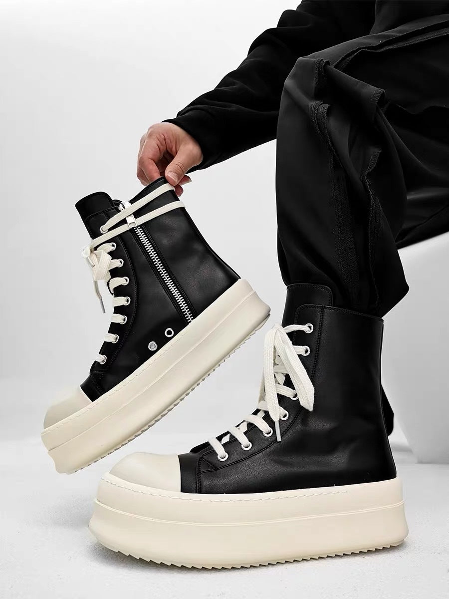 Drovar Sneaker +10cm｜厚底ハイカット スニーカー 黒 メンズ